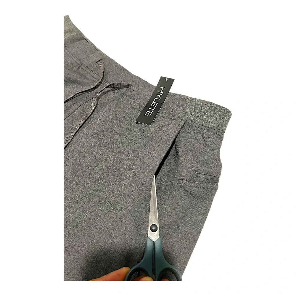 NWT Hylete Flexion II Men's XXL Heather‎ Gray Athletic Training Shorts